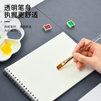 马蒂尼水粉笔纤维毛尼龙画笔平头油画丙烯通用单支303-10 马蒂尼水粉笔纤维毛尼龙画笔平头油画丙烯通用单支303-10