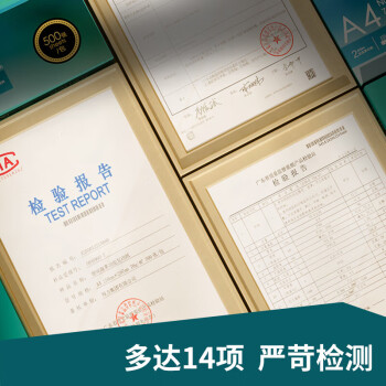 得力（deli）珊瑚海A4打印纸 70g500张*4包一箱 双面打印复印纸 整箱2000张ZF371【销冠系列】