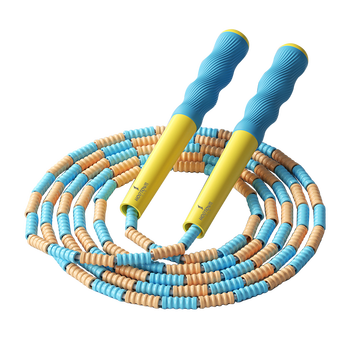 何大屋 跳绳儿童竹节成人小学生健身训练器材儿童跳绳 HDW1706/蓝色