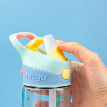 contigo康迪克单层运动吸管水杯600ml萌宠踏青记HBC-ADN063
