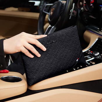 墨镜 精美礼盒>酷奇袋鼠(kuqidaishu)男士手拿包商务手夹包牛皮防水休