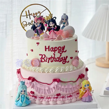网红叶罗丽生日蛋糕同城公主女孩儿童卡通北京上海广州深圳杭州重庆