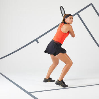 迪卡侬（DECATHLON）网球裙裤女春季户外运动速干透气黑色46-4436702