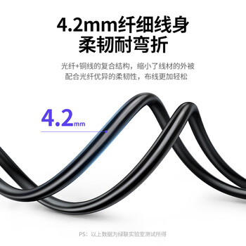 绿联光纤HDMI线2.0版4K60Hz发烧级高清线电脑机顶盒连接电视投影仪显示器工程装修视频连接线50米50219 绿联光纤HDMI线2.0版4K60Hz发烧级高清线电脑机顶盒连接电视投影仪显示器工程装修视频连接线50米50219