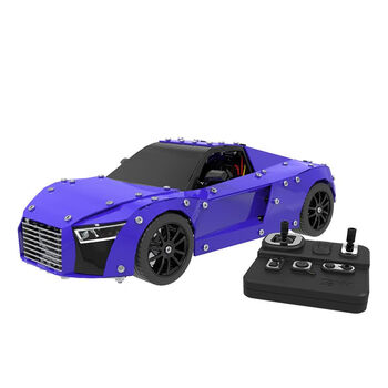 高难度3d精密机械拼装积木遥控汽车金属组装玩具立体拆装模型儿童节日