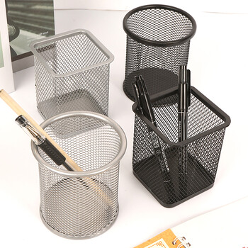 西玛(SIMAA)圆形笔筒网纹防锈办公金属 创意简约桌面收纳 银色20244 西玛(SIMAA)圆形笔筒网纹防锈办公金属 创意简约桌面收纳 银色20244