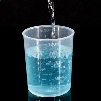 海斯迪克 塑料刻度量杯 加厚透明量杯pp实验室耗材量杯 30ml带盖(10个/组) HKCL-505