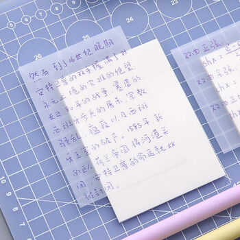 誉禾透明便利贴标签贴学生可撕便签贴留言记事贴分类标记贴防水手帐贴n次贴便签纸2本装 5188