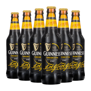 Guinness 健力士爱尔兰原装进口世涛罐装黑啤酒司陶特瓶装啤酒高度世涛瓶装听装整箱6瓶健力士啤酒 10月到期 图片价格品牌报价 京东