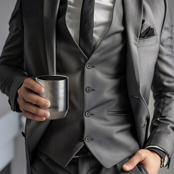 膳魔师（THERMOS）保温杯纯钛杯280ml男女士伴手礼生日礼物露营水杯子TCTI-BL