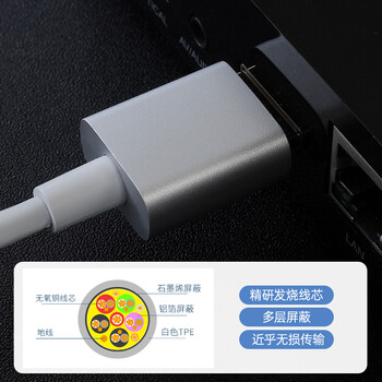 开博尔（Kaiboer）Hdmi线2.1版 数字高清线8K60hz 4K120hz电脑机顶盒笔记本连接电视投影仪显示器石墨烯3米