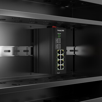 keepLINK   KP-9000-75-2GX8GT-V  环网管理型工业以太网交换机 千兆2光8电