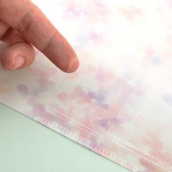 国誉(KOKUYO)A4分类文件夹水彩絮语Campus学生收纳册文件袋 黄色 WSG-FUD810Y