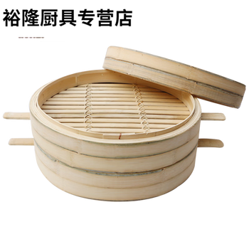 家小博竹笼屉 蒸笼大号竹笼蒸手工竹制蒸屉加高加深家用馒头包子蒸架