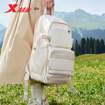 特步小巢背包双肩包大容量旅行防水登山出行初高中学生书包户外轻便