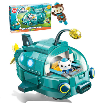套装兼legao男孩子女孩儿童益智玩具总动员大鲵鱼艇白鲸艇章鱼堡3708