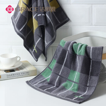 洁丽雅(Grace)新疆棉毛巾 长绒棉A类毛巾2条装 纯棉加厚柔软强吸水洗脸巾105/条 洁丽雅(Grace)新疆棉毛巾 长绒棉A类毛巾2条装 纯棉加厚柔软强吸水洗脸巾105/条