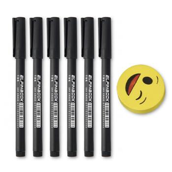 易飞极细桌面白板笔细头05超细07可擦笔小号托福儿童特细考试石精灵sn