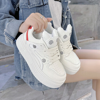 季回力休断码厚底小白鞋女2023新款小白兔女鞋学生软底运动板鞋跑步鞋