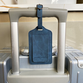 驻掌柜行李牌 皮革行李牌行李箱吊牌登机牌便携托运挂件旅行箱防丢