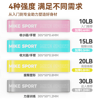 米客 全宝同款翘臀圈弹力带瑜伽弹力圈男练臀阻力带环形拉力带15磅