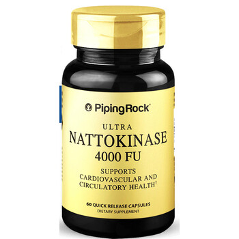 现货美国朴诺纳豆激酶胶囊梗纳豆菌软心脑血管日本红曲片