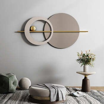 简信 壁饰 意式轻奢墙上装饰品客厅挂件沙发背景墙铁艺壁挂高档卧室墙