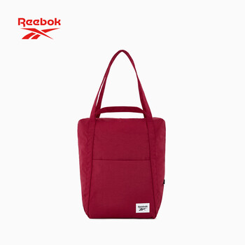 锐步防泼水耐磨手提斜挎包大容量男女同款户外通勤休闲包 酒红色