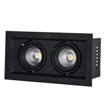 雷士照明led单双头10x10x20cm方形格栅灯6w cob射灯nled5861 5862