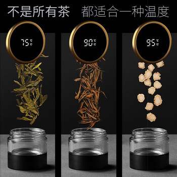 Vanow保温杯智能测温茶水分离泡茶杯陶瓷内胆便携男女水杯子教师节礼物 Vanow保温杯智能测温茶水分离泡茶杯陶瓷内胆便携男女水杯子教师节礼物