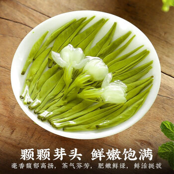 匠界茶叶茉莉银针新茶嫩芽浓香型白毫银针花茶罐装50g