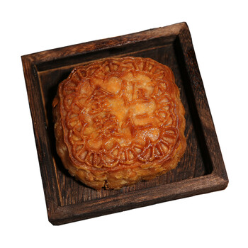 月饼惠东双蛋黄莲蓉豆沙广式叉烧月饼 蛋黄五仁简装4个筒装纸盒/中通