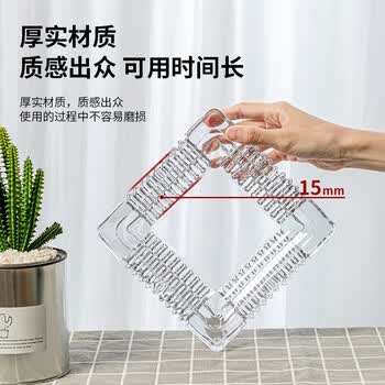 得力(deli) 欧式方形玻璃烟灰缸 车载家用高端大气茶几餐桌摆件 180*180mm 