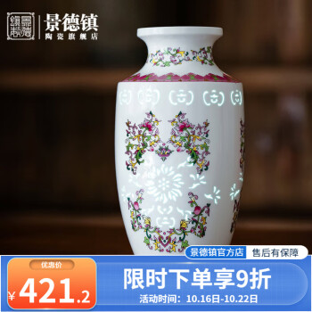 中国　蝙蝠　花瓶