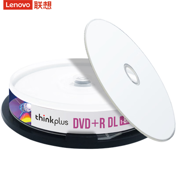 联想（Lenovo）DVD+R DL 空白光盘/刻录盘 8速8.5GB 台产档案系列 桶装10片 单面双层 可打印