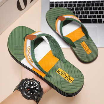 他她千金人字拖男夏季外穿踩屎感运动青少年夹脚拖鞋越南沙滩软底男士