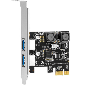 MOGEPCIE转2口USB3.0扩展卡PCI-E转USB 3.2 Gen1转接卡独立供电台式机 MC2012