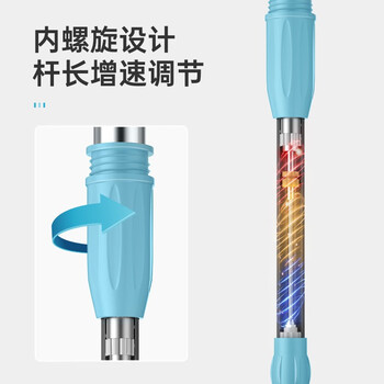 美丽雅旋转拖把40cm伸缩杆132cm2拖布带桶墩布干湿两用一拖净免手洗家用