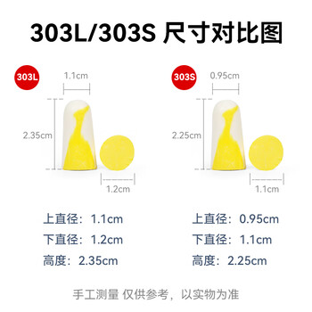 霍尼韦尔（Honeywell）耳塞填充包1006187 Bilsom子弹型耳塞200副/袋（303S）