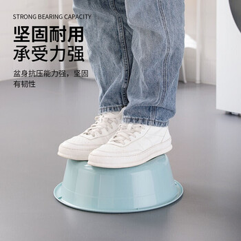 CHAHUA茶花 塑料盆33cm大号洗脸盆洗衣服内裤儿童宝宝洗脚家务清洁盆 CHAHUA茶花 塑料盆33cm大号洗脸盆洗衣服内裤儿童宝宝洗脚家务清洁盆