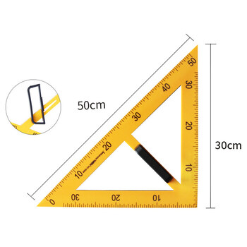 用具用尺圆规直尺套装白板黑板老师量角器塑料绘图大号木工高精度磁性