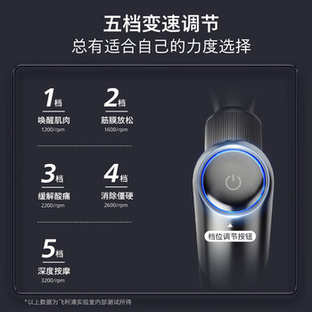 飞利浦mini小金刚5101G筋膜枪迷你肌肉按摩器肩颈腰背颈膜专业肌膜按摩枪送男女友节日生日礼物