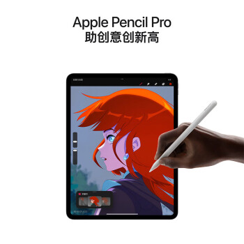 Apple/苹果 iPad Pro 11英寸 M4芯片 2024年新款平板电脑(512G WLAN版/MVVC3CH/A)深空黑色