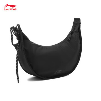 李宁运动生活系列男女同款月牙包潮流休闲斜挎包ABDU165