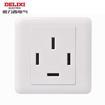 德力西三相四线插座25a中央空调墙壁插四孔25a380v三相电86型