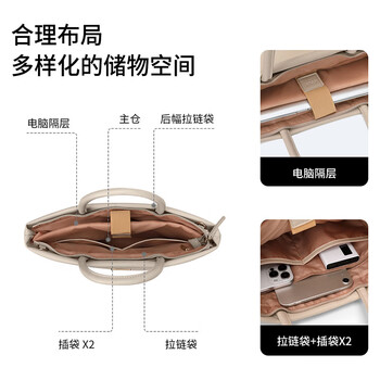 高尔夫（GOLF）手提电脑包女14/15英寸笔记本商务公文包单肩斜挎包华为苹果出差