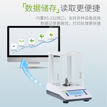 力辰(LICHEN)科技万分之一电子天平实验室精密分析天平 0.0001g精度LC-FA2004 力辰(LICHEN)科技万分之一电子天平实验室精密分析天平 0.0001g精度LC-FA2004