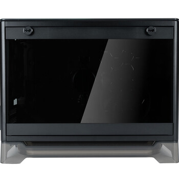 INWIN迎广A1 Lite 黑色 ITX电脑机箱迷你桌面型（支持ITX主板 120水冷 可适配显卡 配ARGB风扇及灯带）