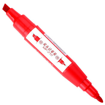 宝克(BAOKE)MP210 油性粗细双头记号笔物流笔 红色 12支/盒 宝克(BAOKE)MP210 油性粗细双头记号笔物流笔 红色 12支/盒