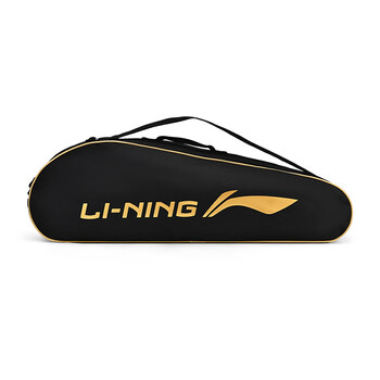 李宁（LI-NING）羽毛球包男女单肩背包 2支装拍包 黑金